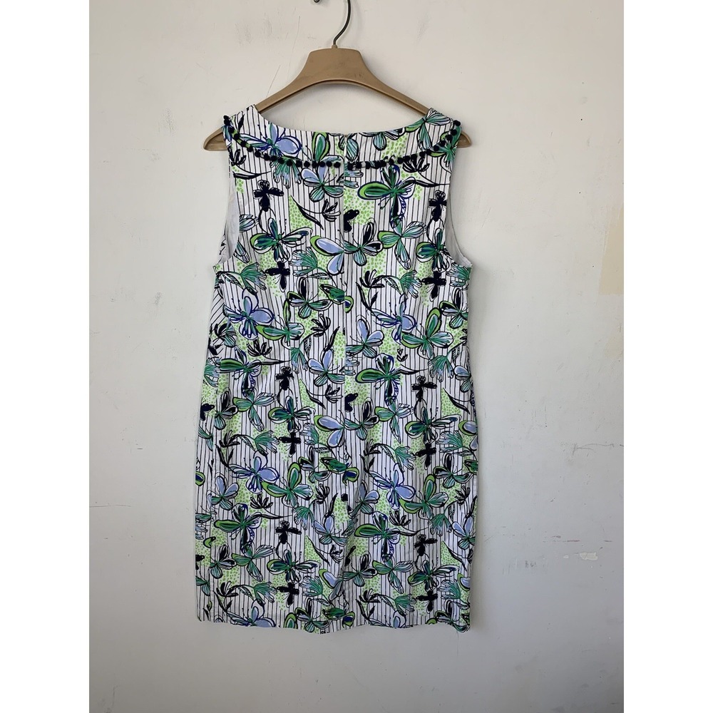 Talbots Womens Dress 10 Butterfly Preppy Beachy Boho Cute Coastal Travel Garden - Picture 3 of 6